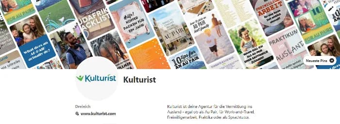 Kulturist gibt es auch bei Pinterest