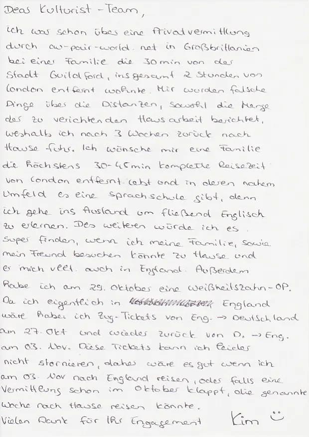 schlechte Erfahrung Au-Pair-World