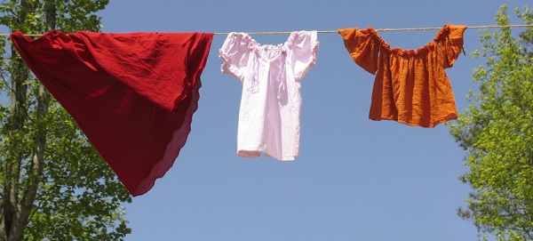 Wäsche aufhängen kann auch das Au-Pair!