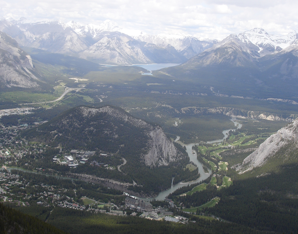 Eine schöne Aussicht von Banff